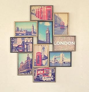 Bristol(ブリストル) コラージュフレーム 4連フォトフレーム ブルー BRS-4 A Bristol(ブリストル) コラージュフレーム 4連フォトフレーム ブルー BRS-4 A